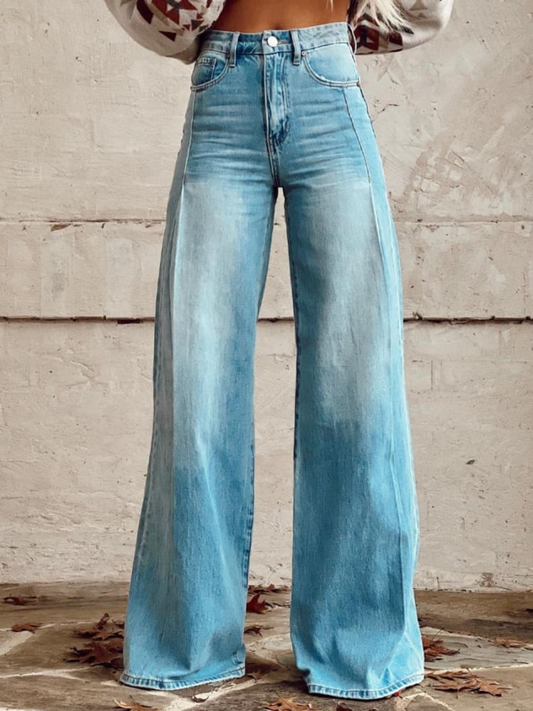 Pantaloni Eleganti Gamba-Larga