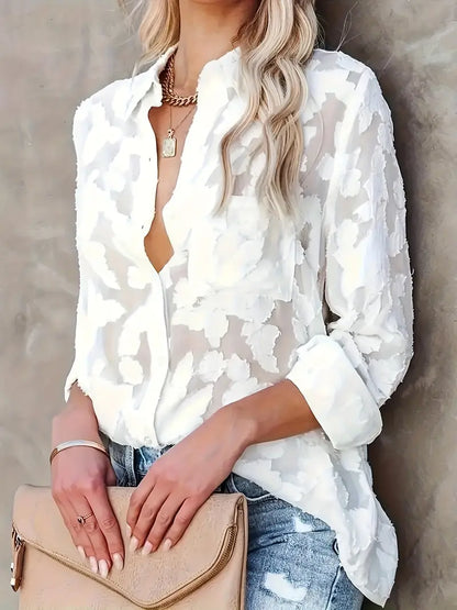 Blusa Floreale Lilla Termo-Leggera