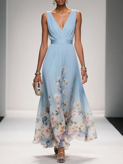 Abito Floreale Leggero Maxi