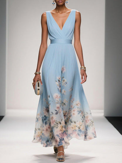Abito Floreale Leggero Maxi