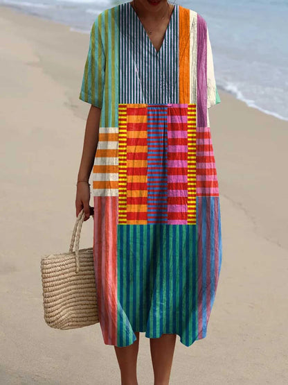 Abito Mireya Vintage-Geometrico