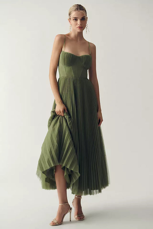 Elegant Asymmetric Tulle Dress