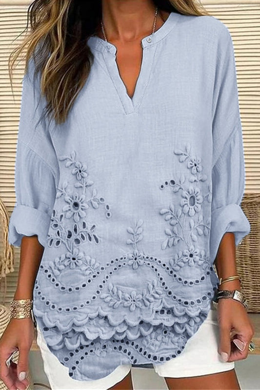 Blusa Ultra-Leggera Ricamata