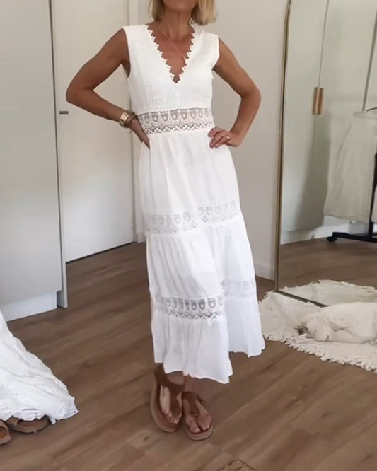 Eleganza-Fluida Maxi Abito