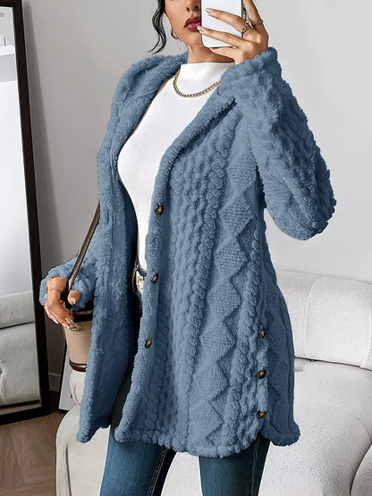 Cappotto Lungo Cappuccio Cura-Facile
