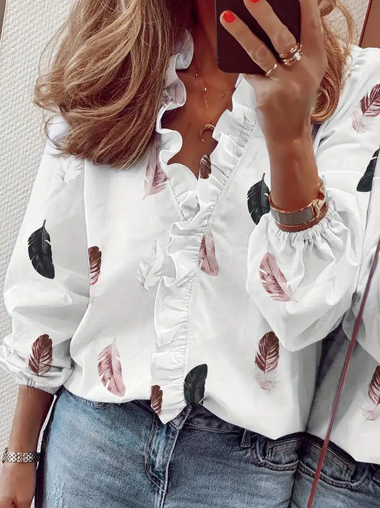 Blusa Scollo V No-Stiro