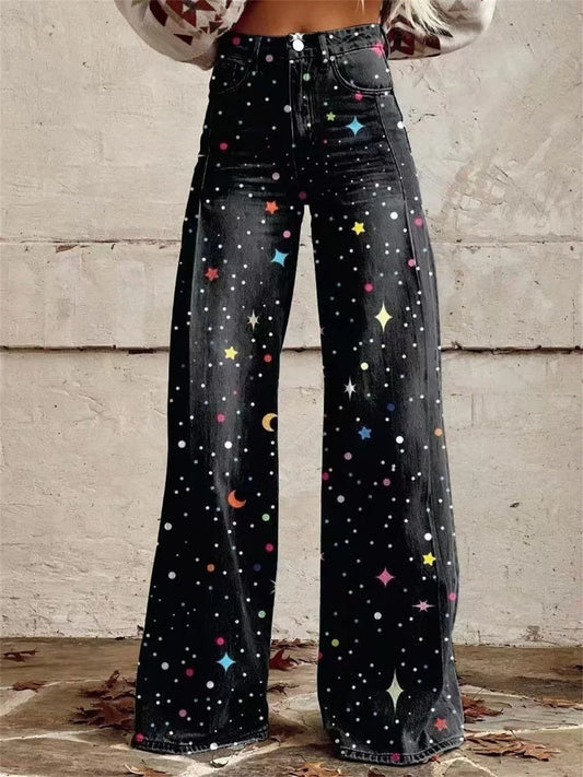 Pantaloni eleganti a gamba larga