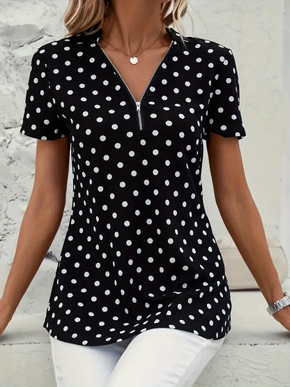 Blusa Pois Anti-Piega