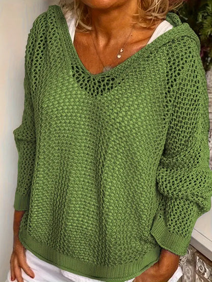 Maglione Lungo Cappuccio Cura-Facile