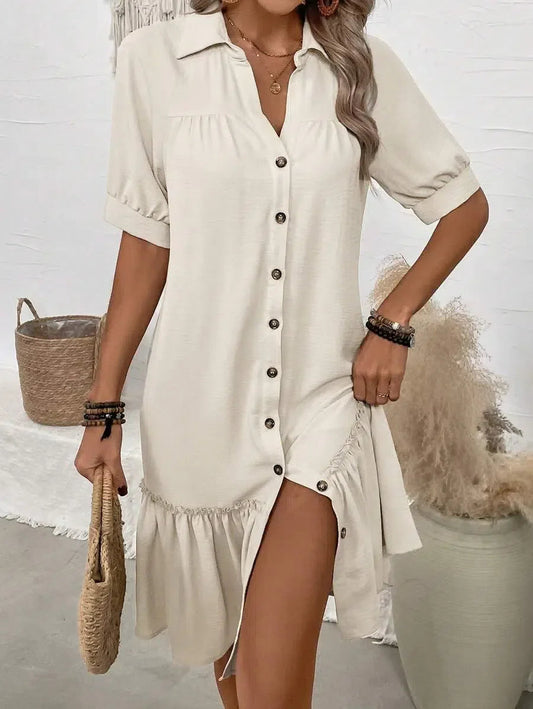 Elegante Abito Ruffle