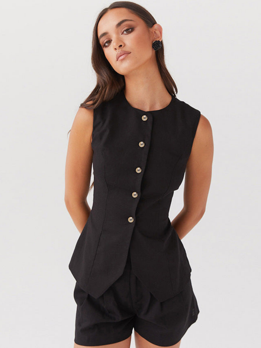 Gilet in lino per look impeccabile