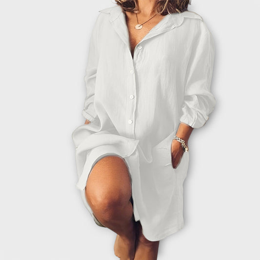 Blusa-Lino Elegante Confortevole