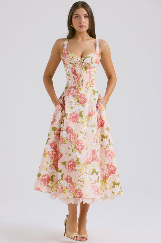 Emilia Floral Corset Dress