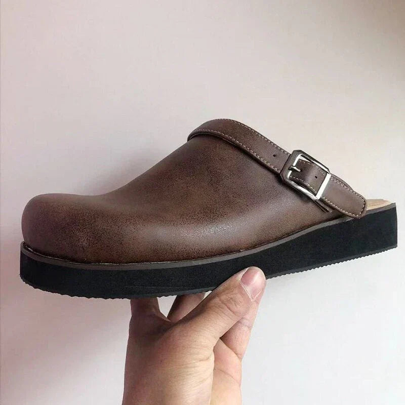 Comfort-Shock Leather Shoes