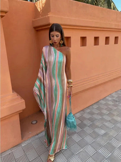 Vestito Maxi Chic Asimmetrico