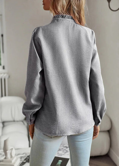 Ruffle-Elegance Shirt