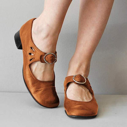 Elegant Comfort Leather Sandals