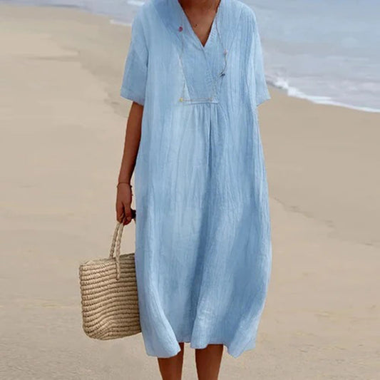 Chic-Drape Midi Dress