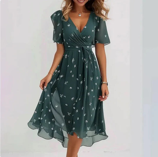 V-Neck Chic Dress