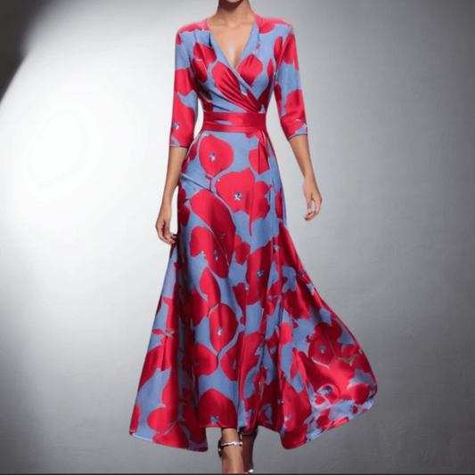 Eleganza Floreale Classico Abito