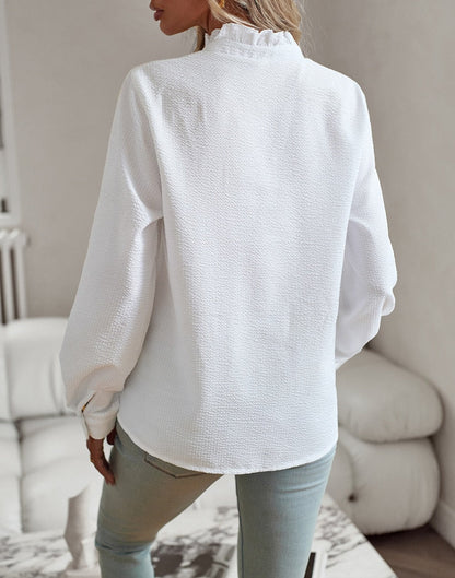 Ruffle-Elegance Shirt