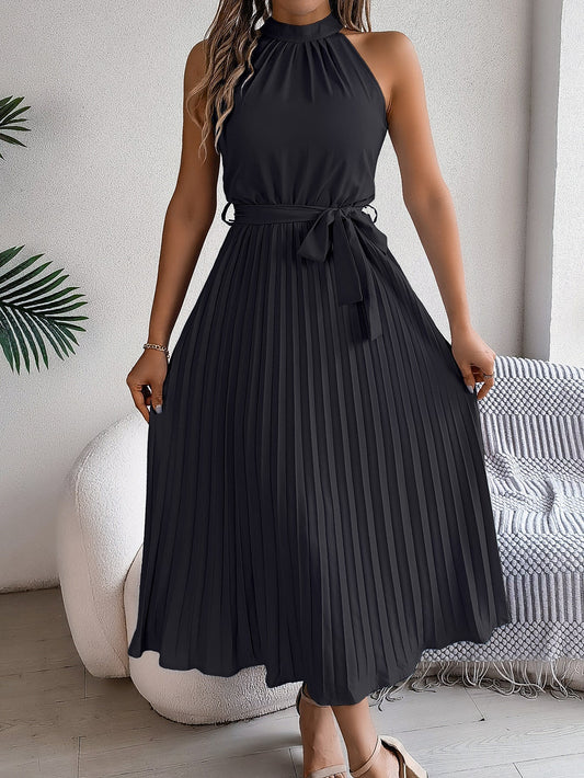 Maxi Abito Elegante Plissettato
