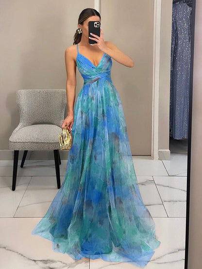 Abito Maxi Floreale Elegante