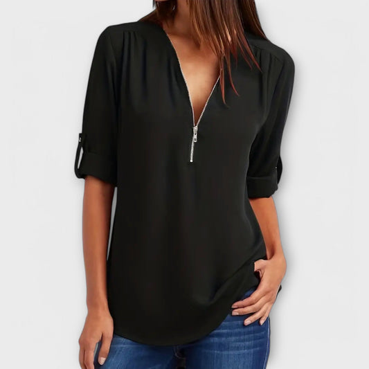 Eleganza Casual Blusa V-Neck