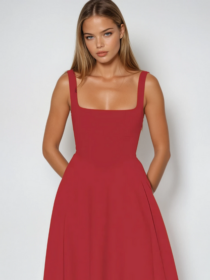 Abito Elegante Scollo-Carmen