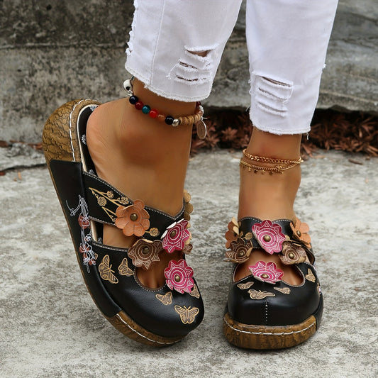Comfort-Grip Wedge Sandals