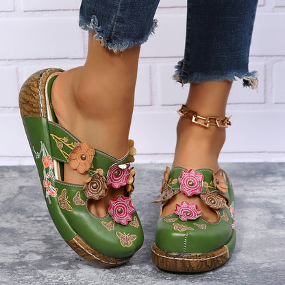 Comfort-Grip Wedge Sandals