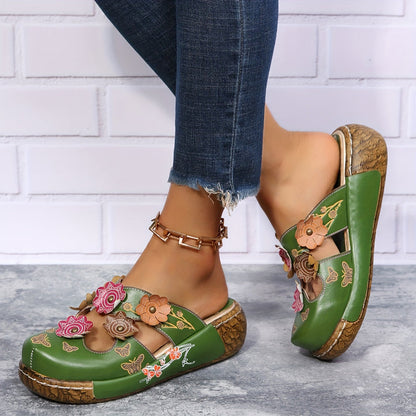 Comfort-Grip Wedge Sandals