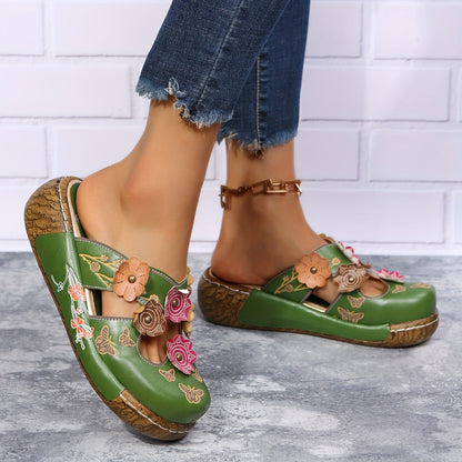 Comfort-Grip Wedge Sandals