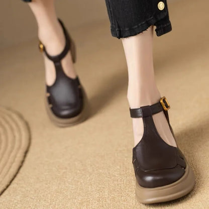Eleganza Comoda Tacchi Mary-Jane