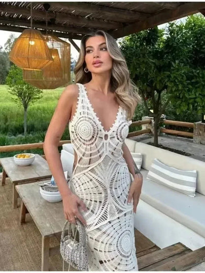 Abito Fluido V-Neck Elegante