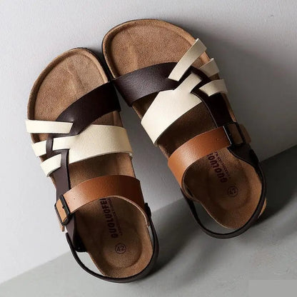 Elegant Orthopedic Leather Sandals