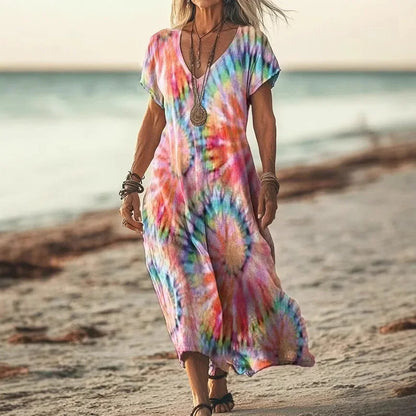Vestito Maxi Etnico Elegante
