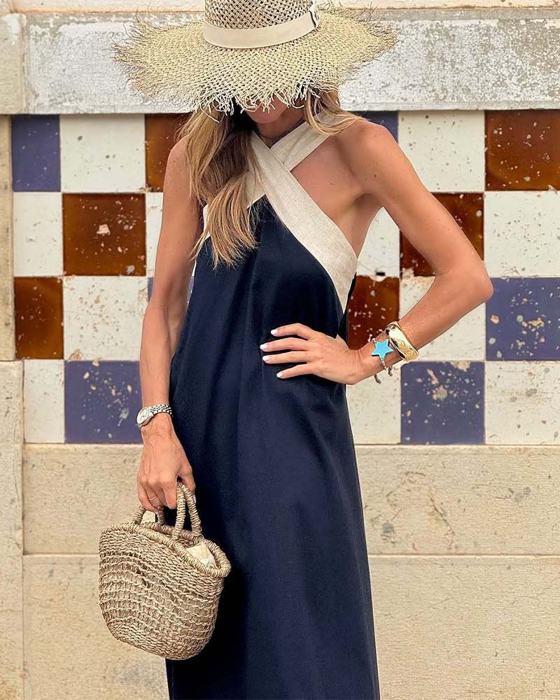 Chic Crossover Maxi Dress