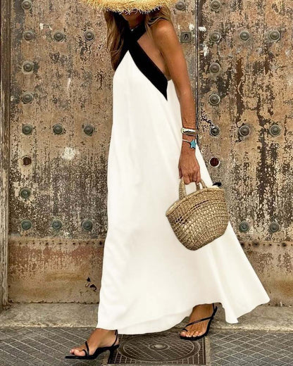 Chic Crossover Maxi Dress