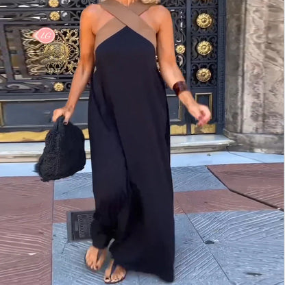 Chic Crossover Maxi Dress