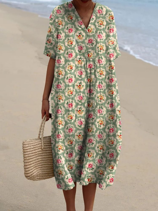 Abito-Floreale Flowy