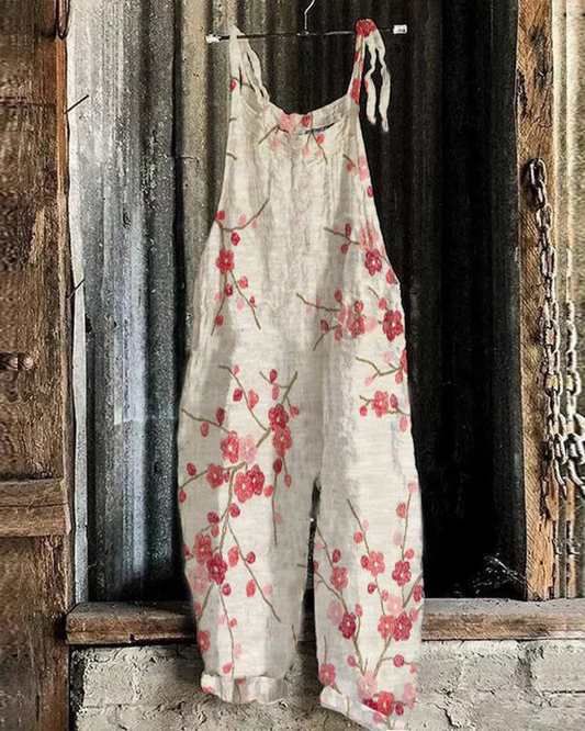 Jumpsuit Anti-Piega Floreale