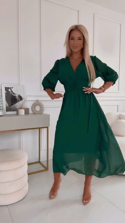 Chiffon Midi Dress for Ageless Elegance