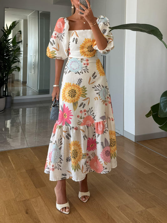 Gonna Midi Elegante in Cotone