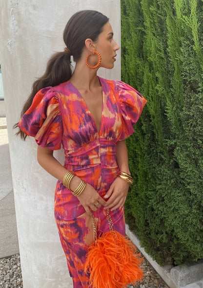 Abito Midi Primavera Elegante
