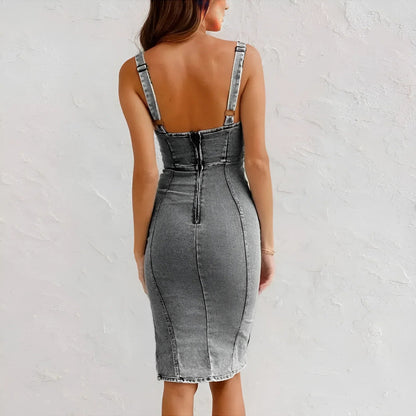 Soft-Washed Denim Dress
