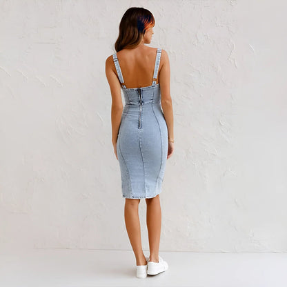 Soft-Washed Denim Dress