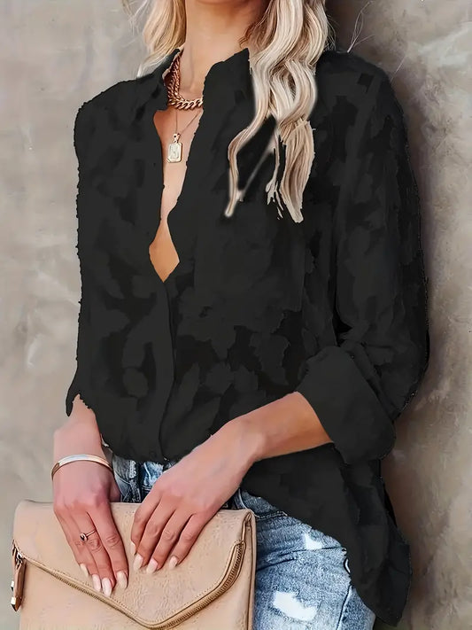 Blusa Floreale Lilla Termo-Leggera