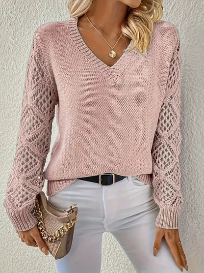 Maglione Lungo Scollo-V Snellente