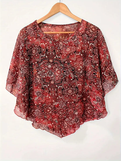 Maglia Floreale Traspirante